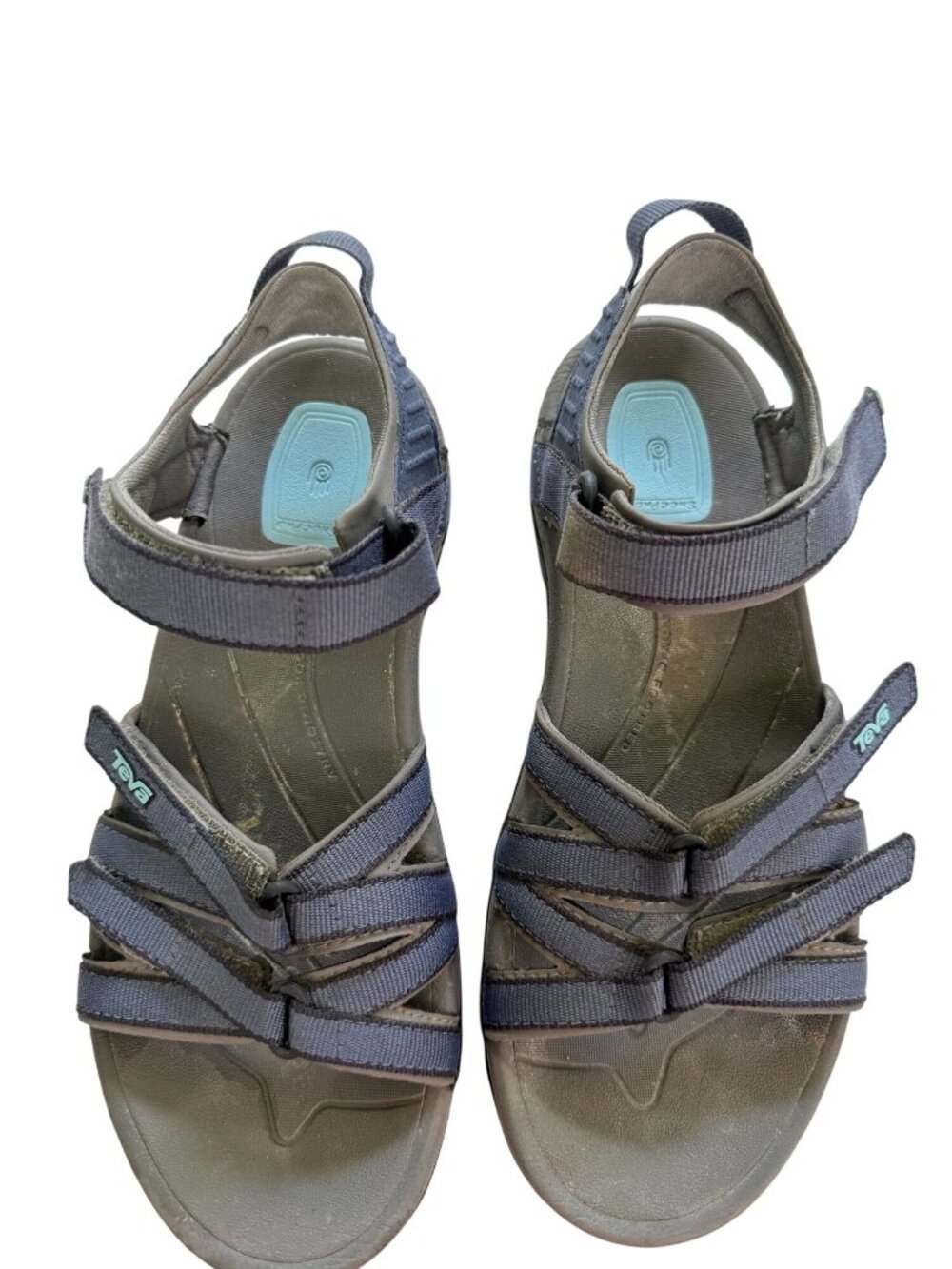 Teva 4286 Women's Sport Hiking Sandals Navy Blue Adjustable Size US 8 EU 39